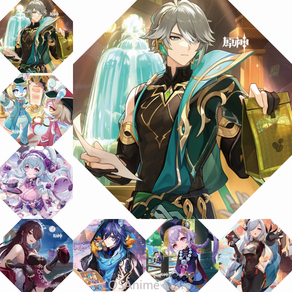 Anime Genshin Impact Alhaitham sombrilla de sol al aire libre sombrilla de lluvia plegable sombrilla de lluvia soleada Halloween Cosplay regalo de cumpleaños