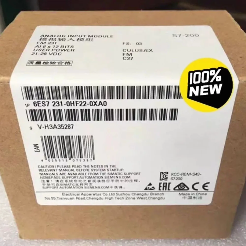 6ES7231-0HF22-0XA0 Analog input module, 18 analog inputs