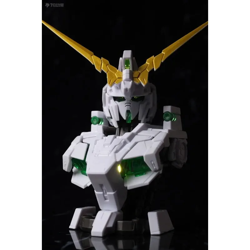 BANDAI PREMIUM Gacha Mobile Suit Gundam MS Mechanical Bust DX Unicorn Gundam 12cm Random One Blind Box Surprise Toys