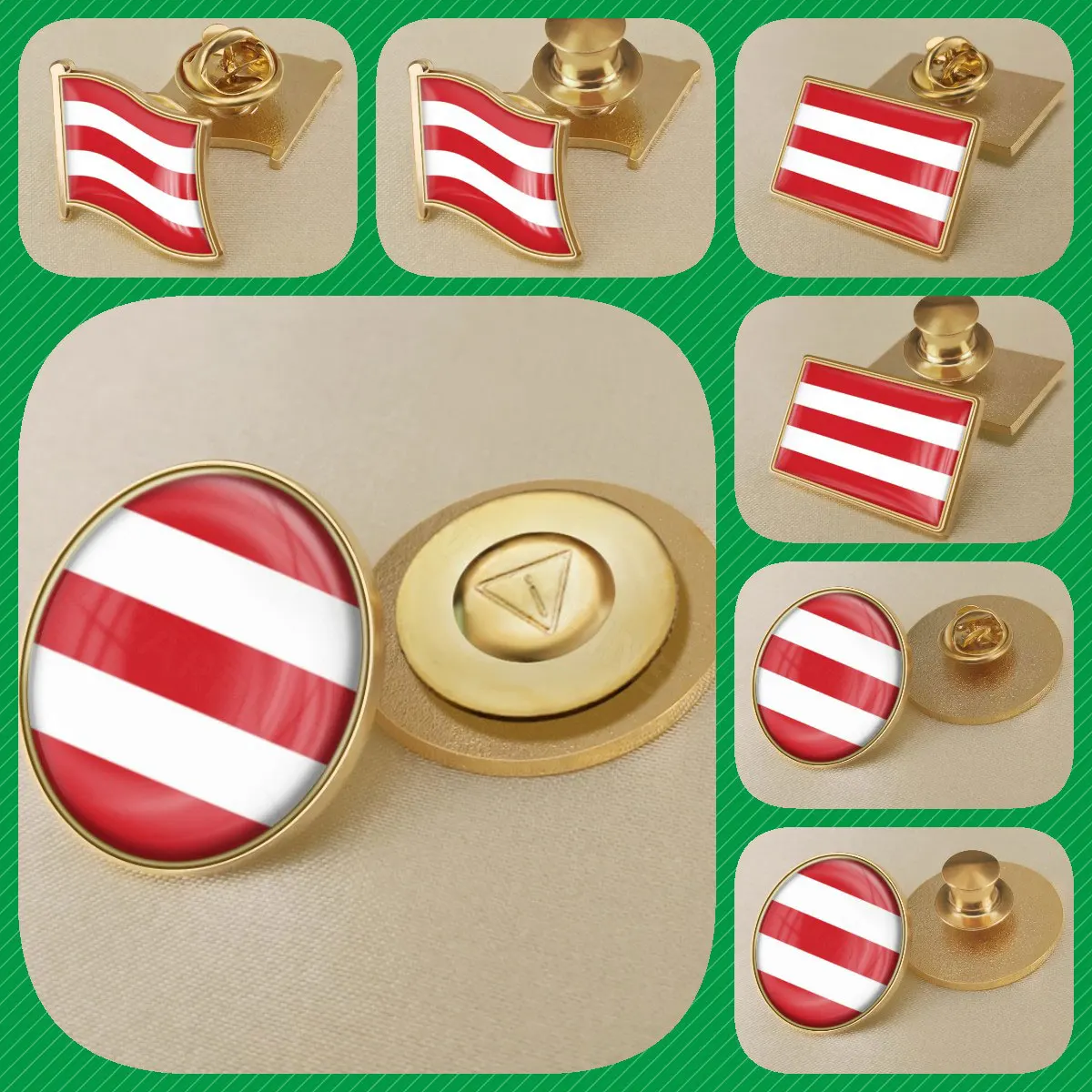 Bora Bora of France Flag Brooch Badges Lapel Pins