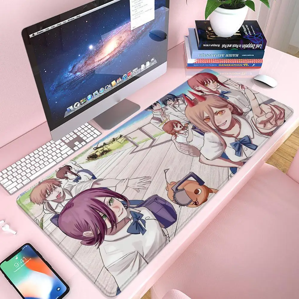 

Коврик для мыши «Человек бензопилы», игровой коврик для мыши 900 × 400, геймерский коврик для мыши Xxl, офисные аксессуары, длинный коврик для клавиатуры, коврик для компьютерного стола