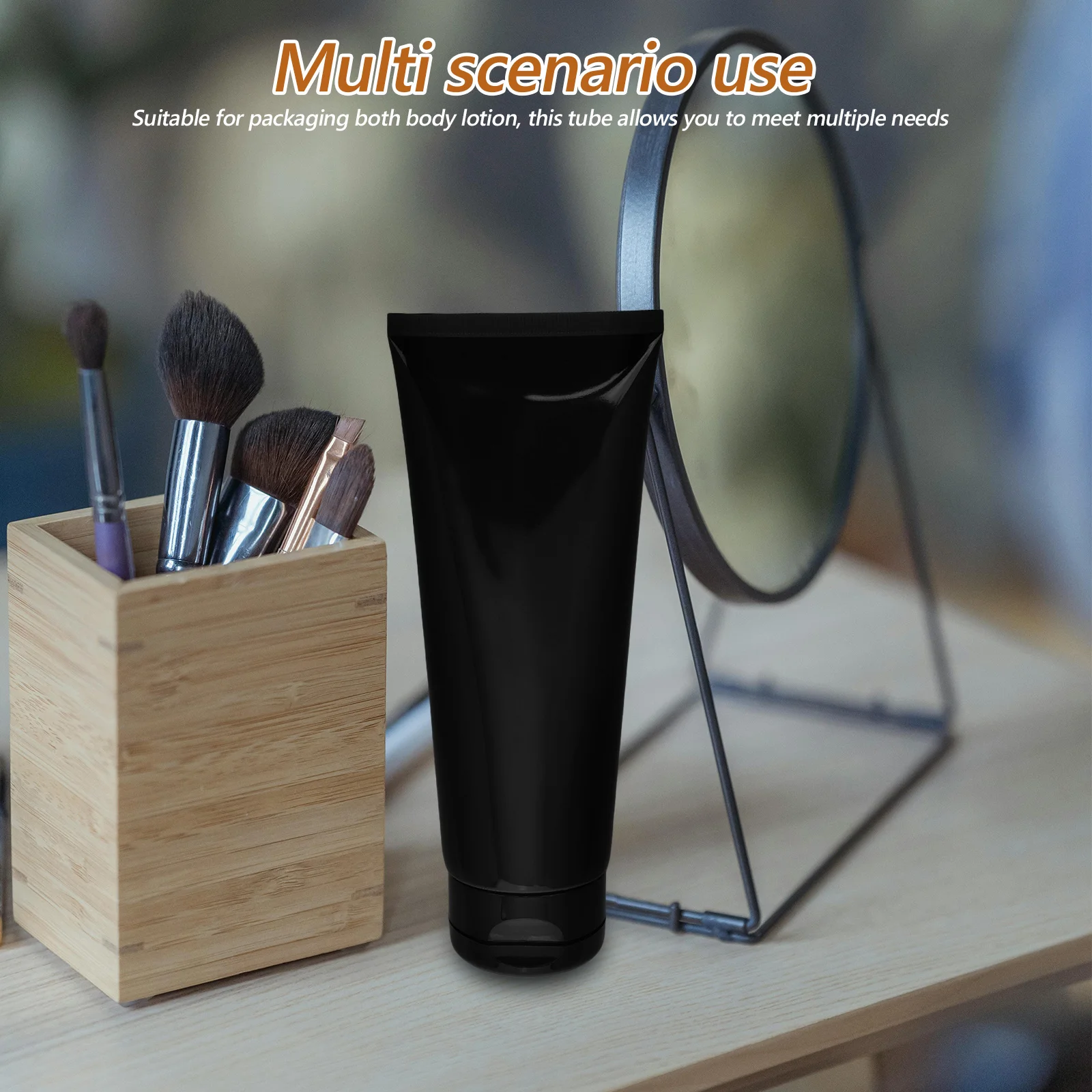 

Plastic Tube Refillable Soft Squeeze Lotion Conditioner Travel Size Leak Proof Bottle Toiletry Container