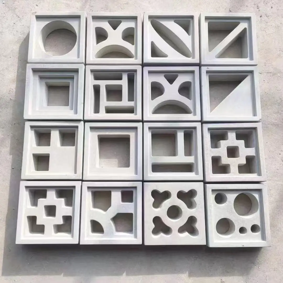 ABS Plastic Concrete Ventilation Brick Mold 30x30x10cm, Hollow Decorative Breeze Block Mould, Multiple Patterns Optional, DIY Ga