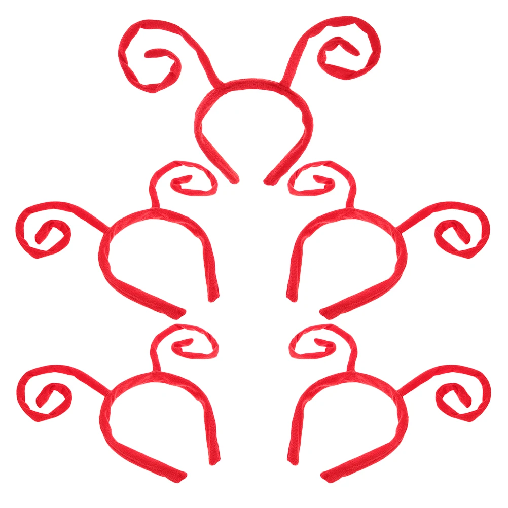 

5 Pcs Ant Tentacles Headb Butterfly Hair Accessories Insect Antenna Toddler Girl Child Party Stage Cosplay Prop Halloween Favor
