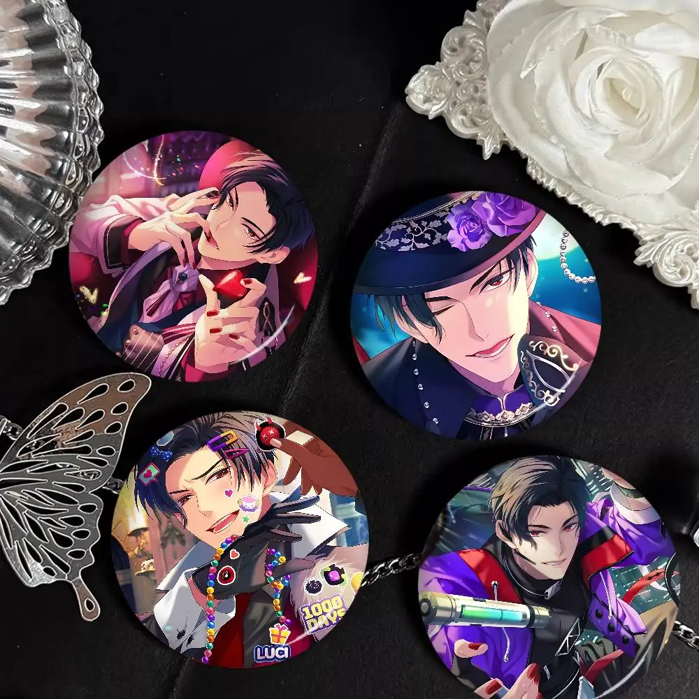 Cartoon O-Obey Me Lucifer Cool Brooches Soft Button Pin Funny Silly Gnarpy on A Skateboard Meme Badge Gamer Collection Gifts