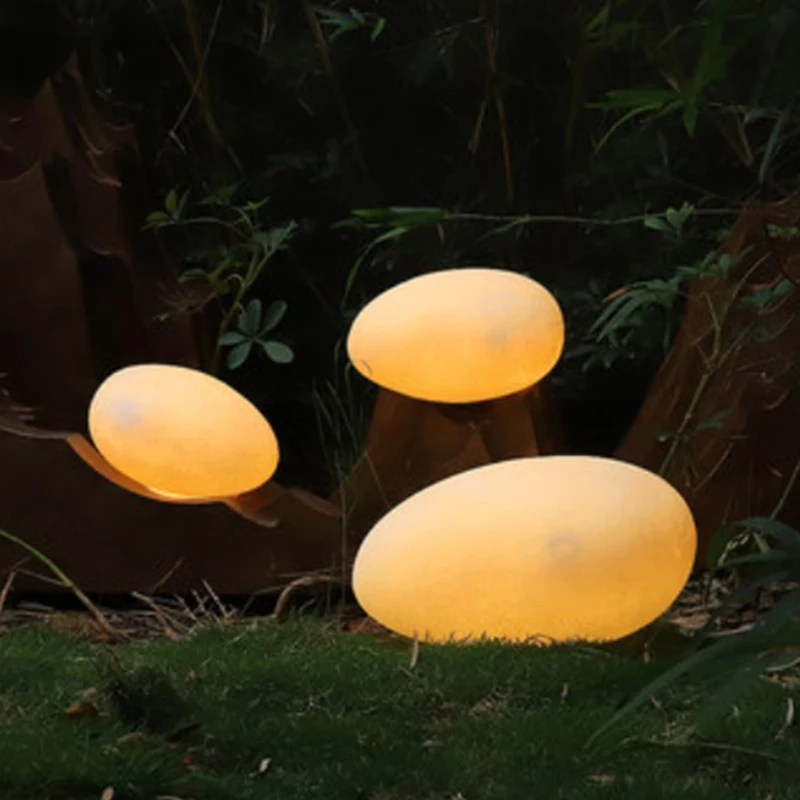 

outdoor waterproof led creative lighting Stone Garden Lawn Decoration Garden landscape lamp cobblestone lamp simulation