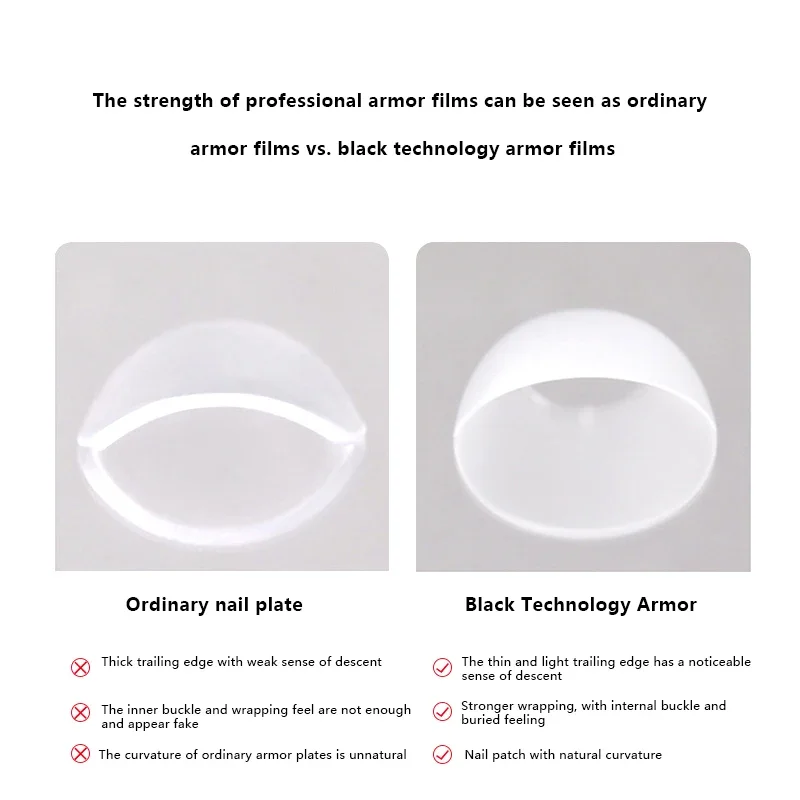 100 قطعة/محاصر سامسونج وهمية مسمار الصحافة على طرف كاذبة متوسطة طول شبه منحرف المهنية مسمار أدوات الرسم