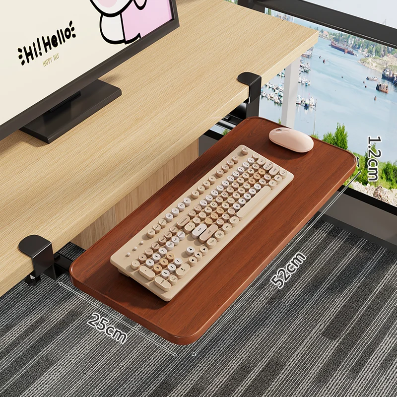 티크 색상 (52*25) 테이블 클램프형 두께 1-4cm