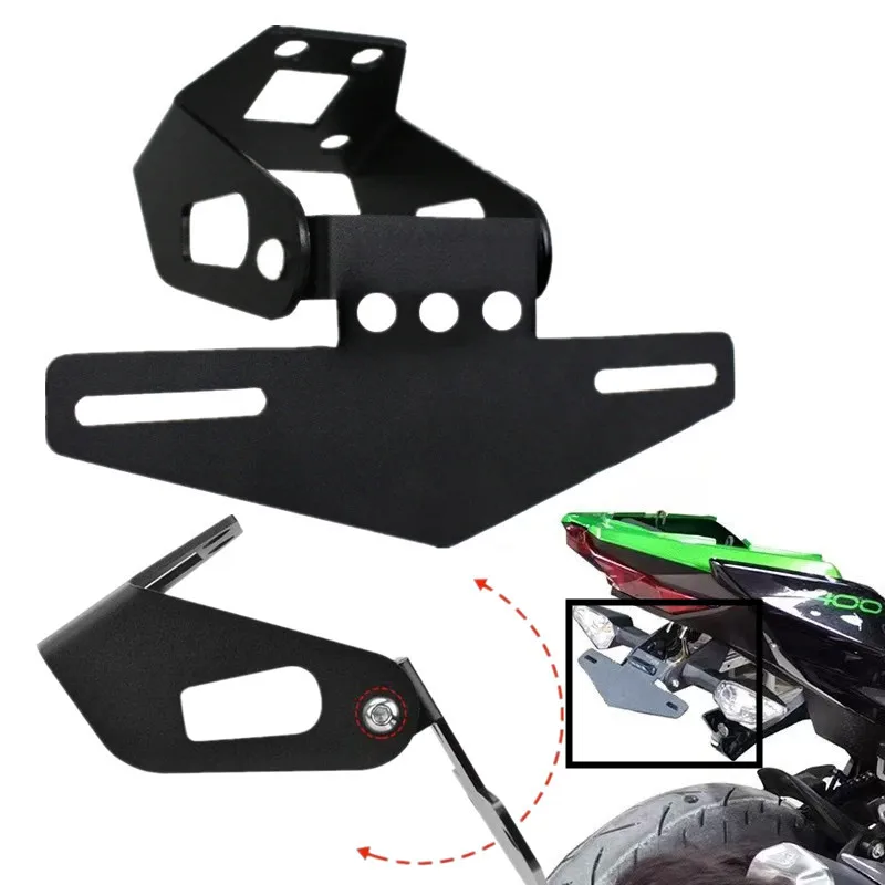 

Motorcycle Tail Tidy Fender Eliminator Registration License Plate Mount Holder LED Light For Ninja/Z 250/400 Ninja400 2018-2022