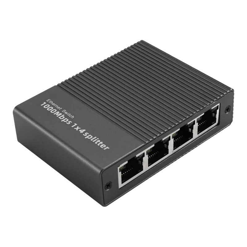 1000Mbps Ethernet Splitter 1 to 4 Gigabit RJ45 LAN Internet Splitter for TV Computer Router Switch Digital TV-A27R