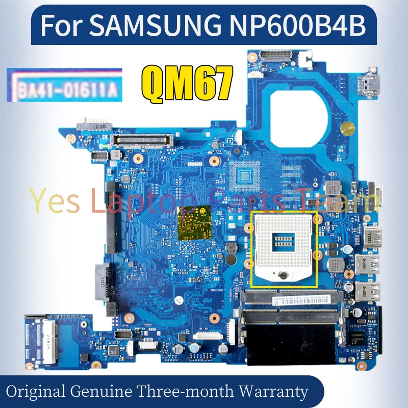 BA41-01611A Voor Samsung Np600b4b Laptop Moederbord BA92-08067A Qm67 100% Getest Notebook Moederbord