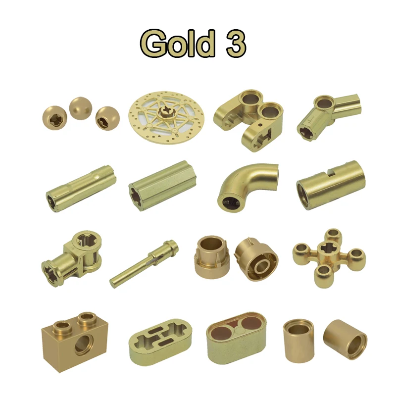 Gold Basic Board Building Blocks Brick Small Particle Educational Aids Puzzle MOC Parts 18654 43857 32072 32187 61184 32039