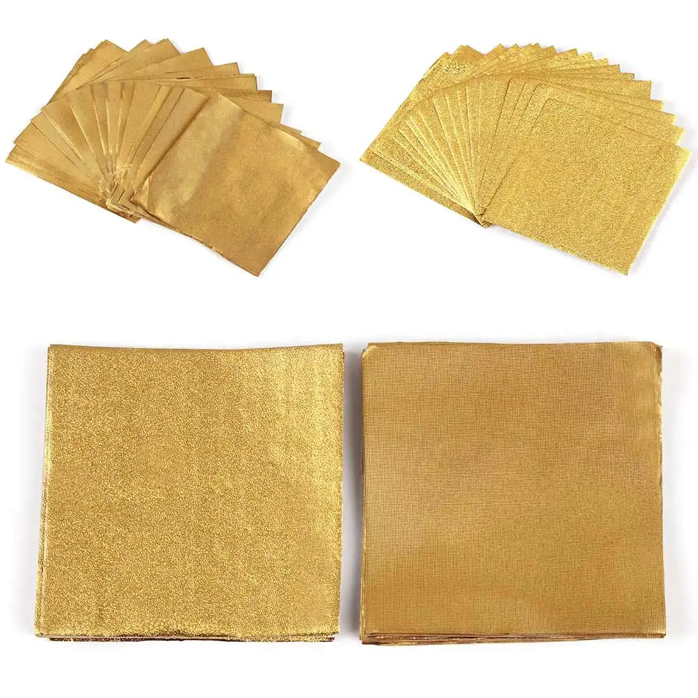 100 sztuk złoty kolor folia aluminiowa opakowanie cukierków papier do pakowania czekolady materiały na wesele 8x8cm czerwony zielony niebieski różowy — zdjęcie produktu 3