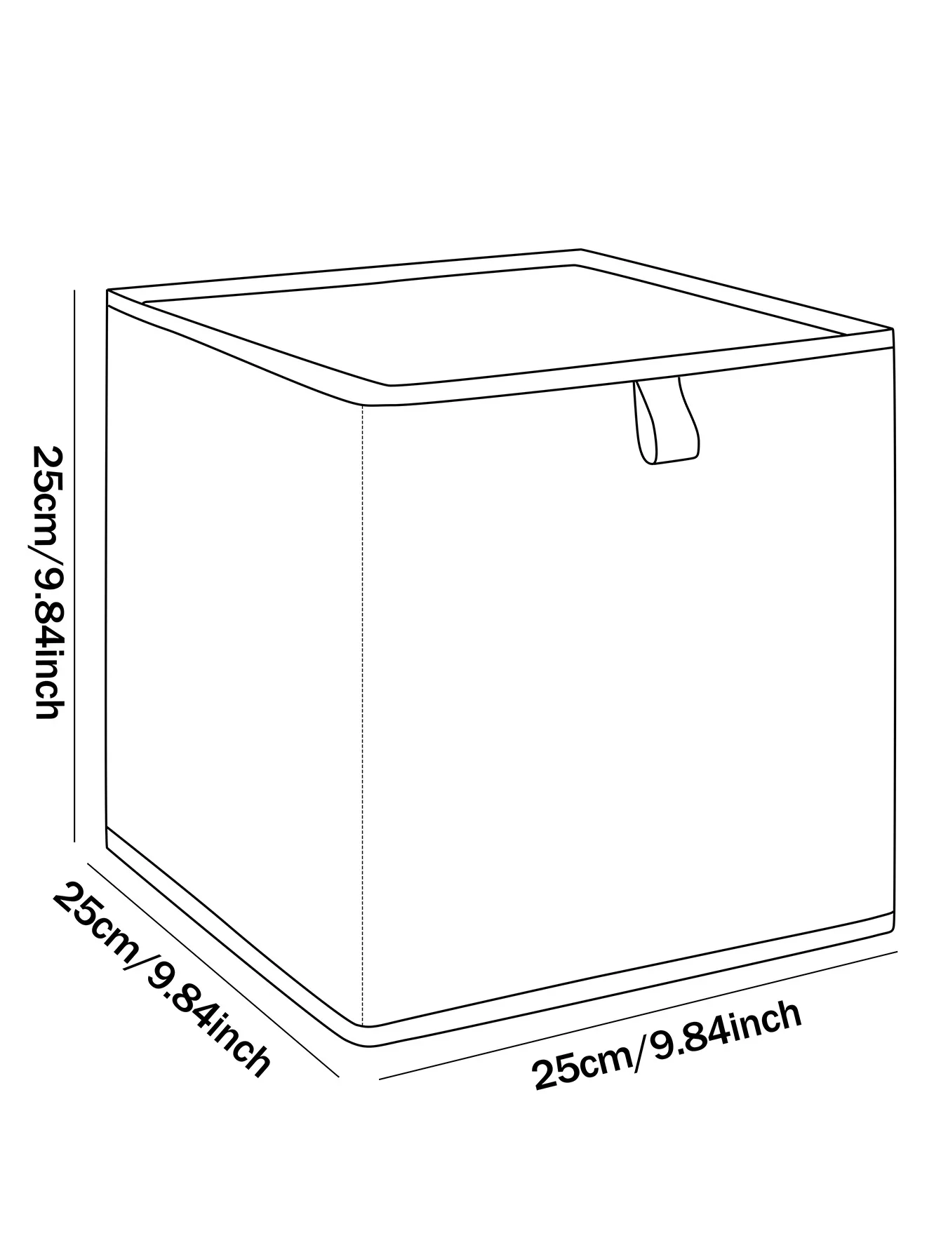 Cute Lion Rainbow Print Foldable Storage Cube Box, Collapsible Fabric Organizer Bin For Baby Toys Clothes And Daily Sundries - view 6