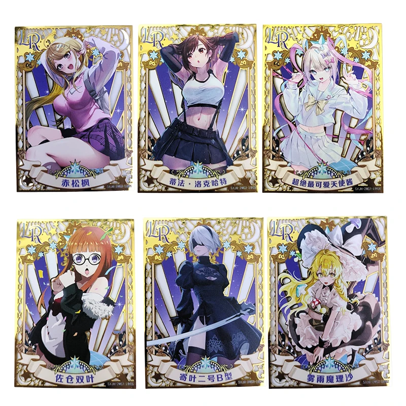 

Goddess Story Metal Card Kirisame Marisa Tifa Lockhart Anime Game Collection Rare Cards Cartoon Board Game Toys Birthday Gift