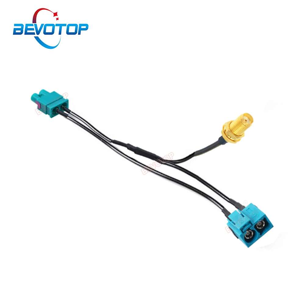 Twin Fakra Z to SMA Splitter cables Custom-made RF Coaxial Cable Junper