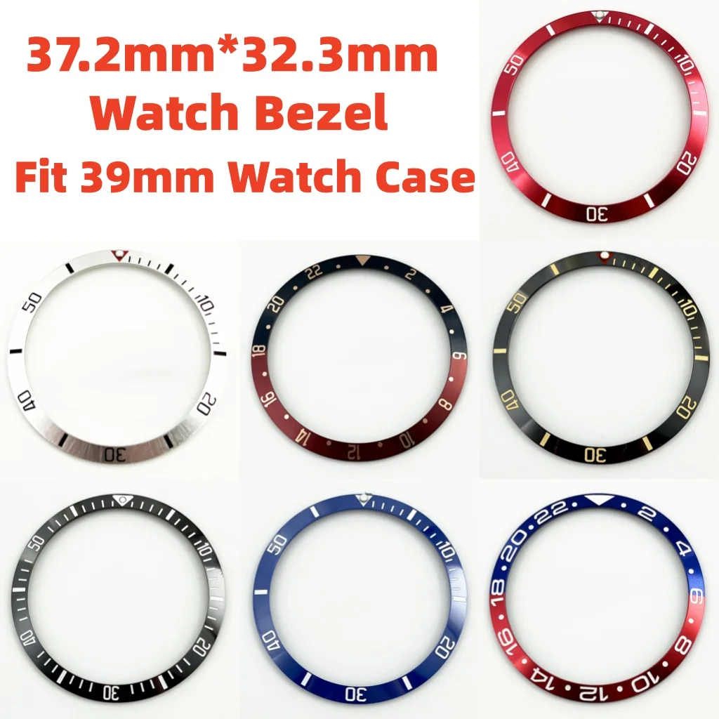 RICHUS 37.2mm*32.3mm High Quality Watch Bezel Insert Fit 39mm Wacth Case Watches Accessories Parts