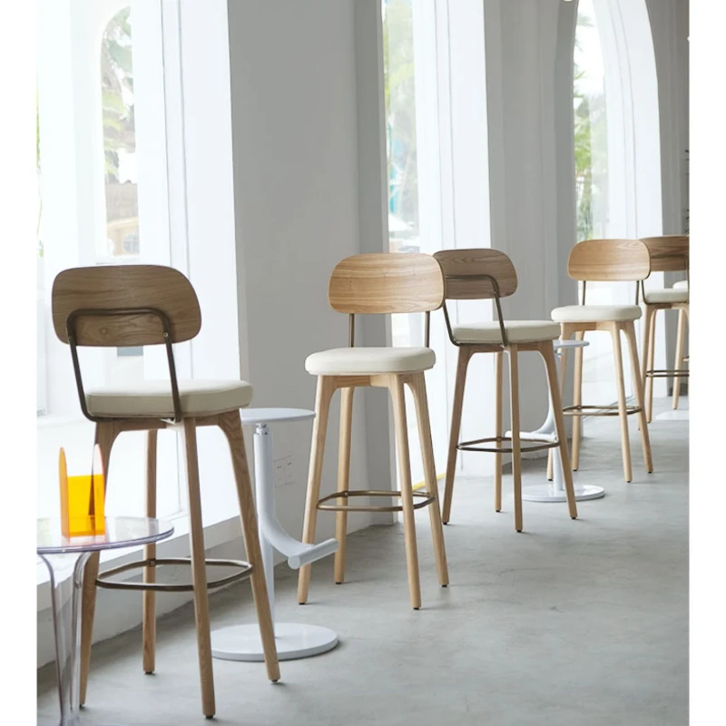 

Modern Minimalist Design Italian Style Bar Chairs Coffee Shop Vanity Restaurant Bar Chair Reception Home Furniture Banqueta HBBC