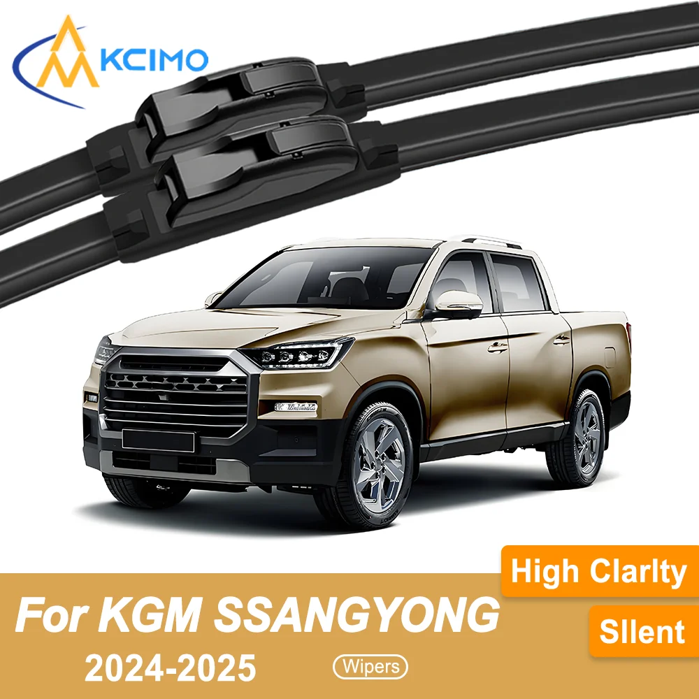 

Premium 2-Pack Windshield Wipers Compatible For KGM SSANGYONG Musso 2024-2025 All-Weather Durability for Safe Driving