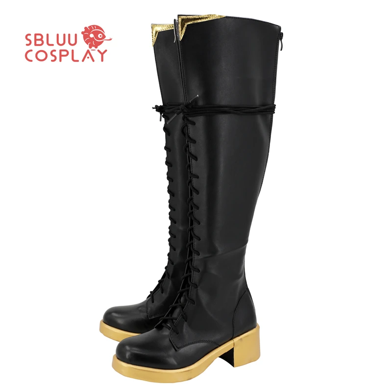 

SBluuCosplay Game Mika Kagehira Cosplay Shoes Halloween Party Custom Made Boots