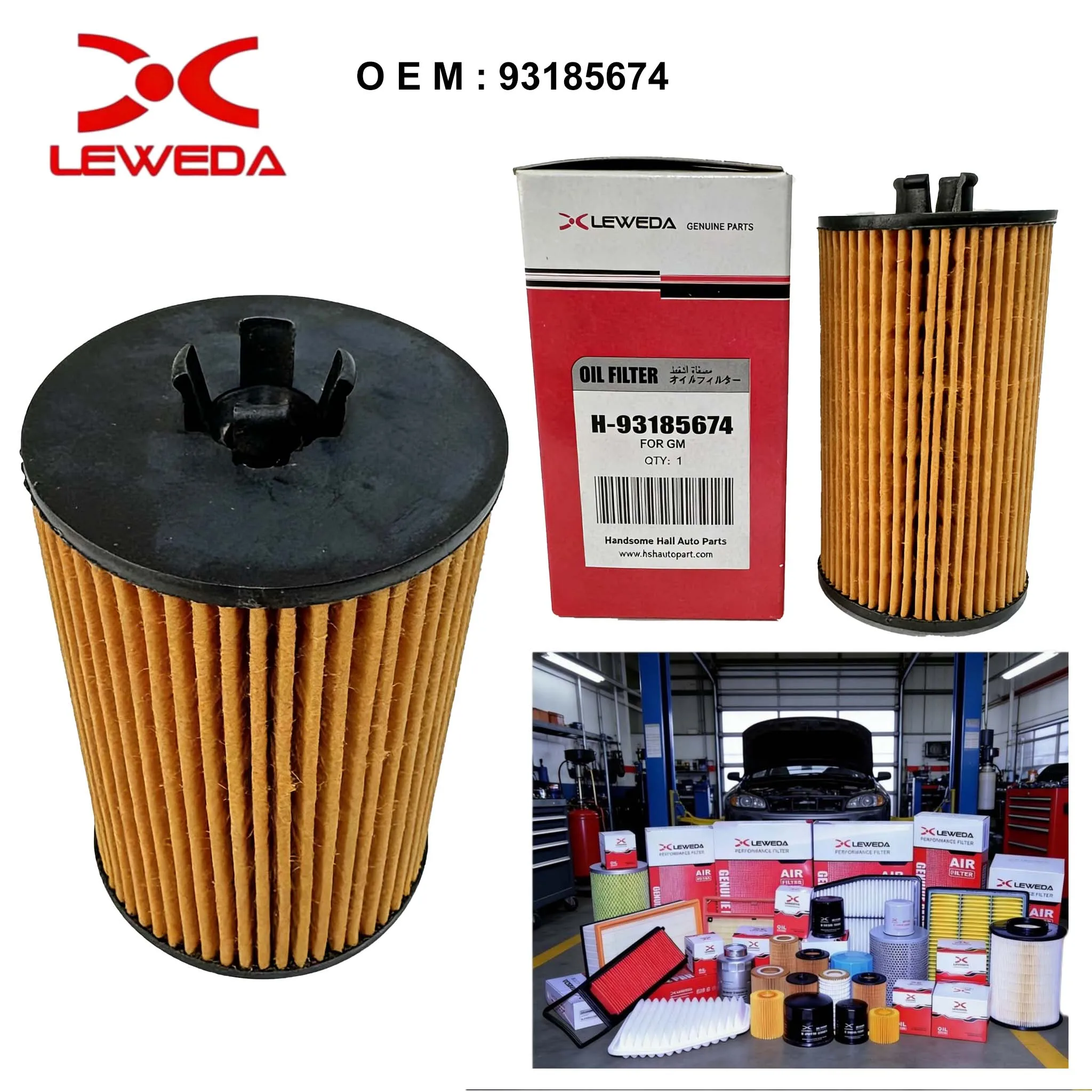 

Высокоэффективный масляный фильтр LEWEDA 93185674 55594651 для Opel Vauxhall Astra Corsa Buick Encore 1.4T