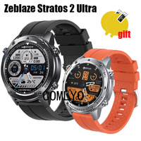 Wristband for Zeblaze Stratos 2 Ultra Strap Band Belt Silicone Smart watch Bracelet Screen protector film For women men