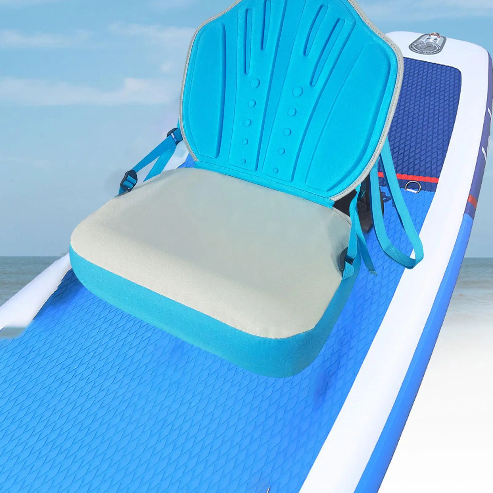Kayak Seat Inflatable Comfortable PVC Boat Cushion Foldable Chair Ergonomic Back Support for Kayak Parts Rowboats