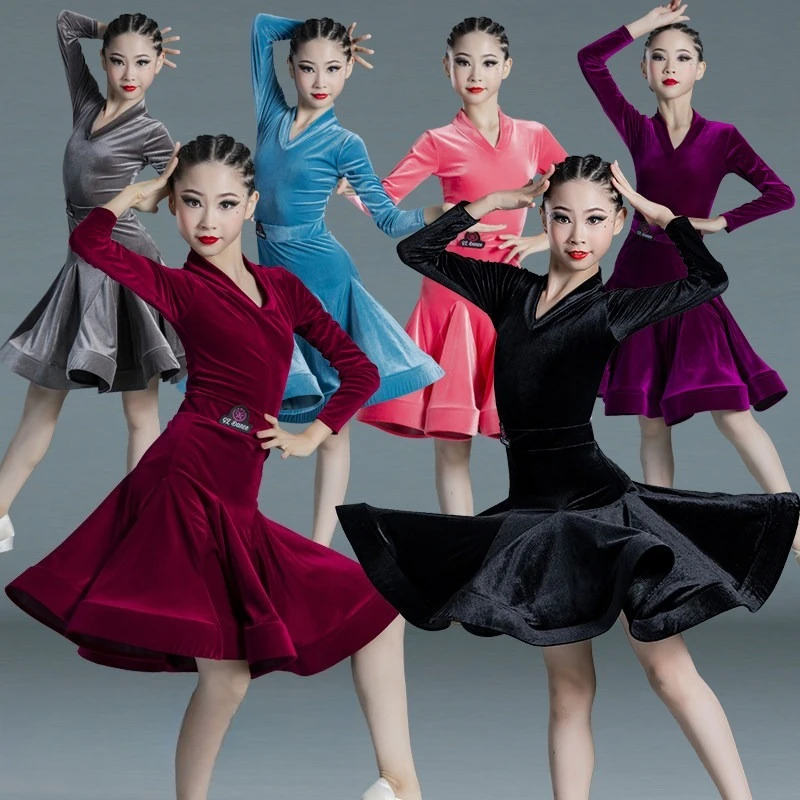 robe-de-danse-latine-pour-enfants-tenue-de-competition-standard-costume-professionnel-pour-filles-ensemble-deux-pieces-haut-de-gamme-pour-spectacle