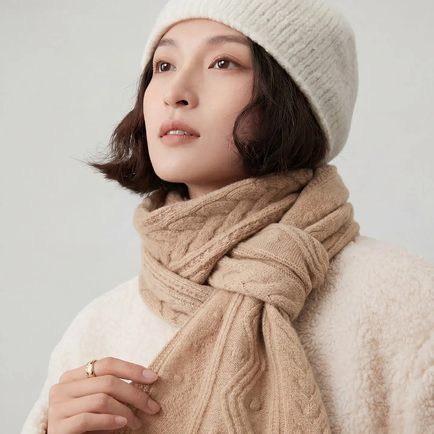 Women 100% Wool 190cm*16cm Scarf Winter Thick Soft Warm Shawl Wrap Russian Cold Weather Neck Scarves Gift RT 2026
