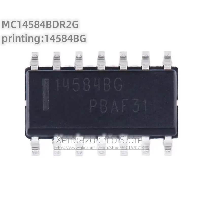 10pcs/lot MC14584BDR2G printing 14584BG SOP-14 package Original genuine Logic Chip