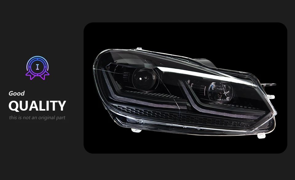 AKD Car Styling Head Lamp for VW Golf 6 Headlights 2009-2012 Golf 6 LED Headlight DRL Signal Lamp Hid Bi Xenon Auto Accessories