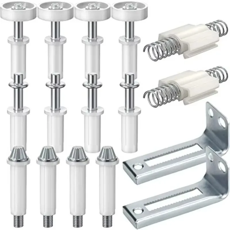 For Bifold Door Top Guide Wheels Plastic for Closets Pantries Laundry Rooms Stainless Steel Bifold Door Top Pivot Hinge Suite