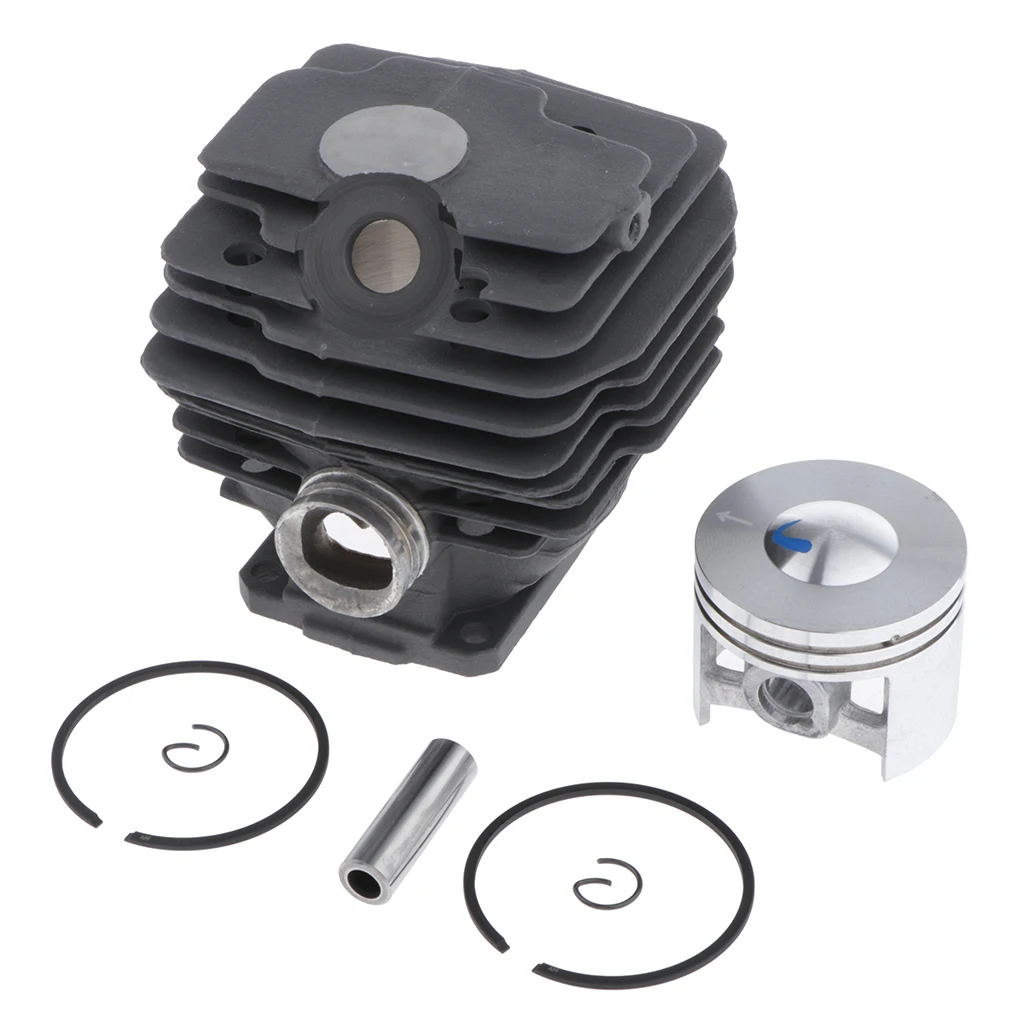 Cylinder Piston Kit Black Metal Repair Size 46mm for Compatible Brand 028 028AV 028 SUPER Q W WB