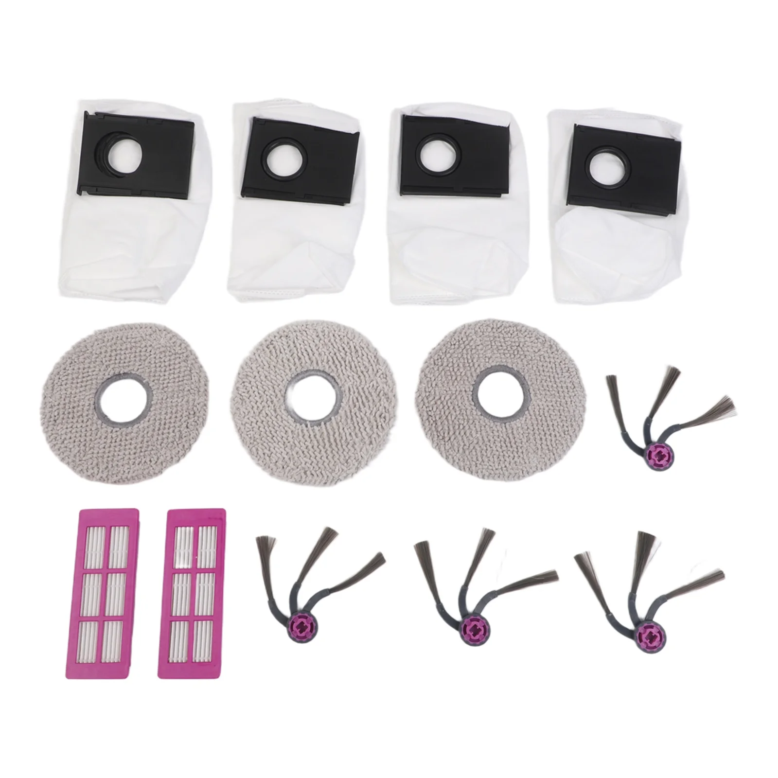 For Eureka J15 for Max Ultra Robot Vacuum Filter Mop Cloth Dust Bag And Side Brush Replacement Set With Multiple Pieces For