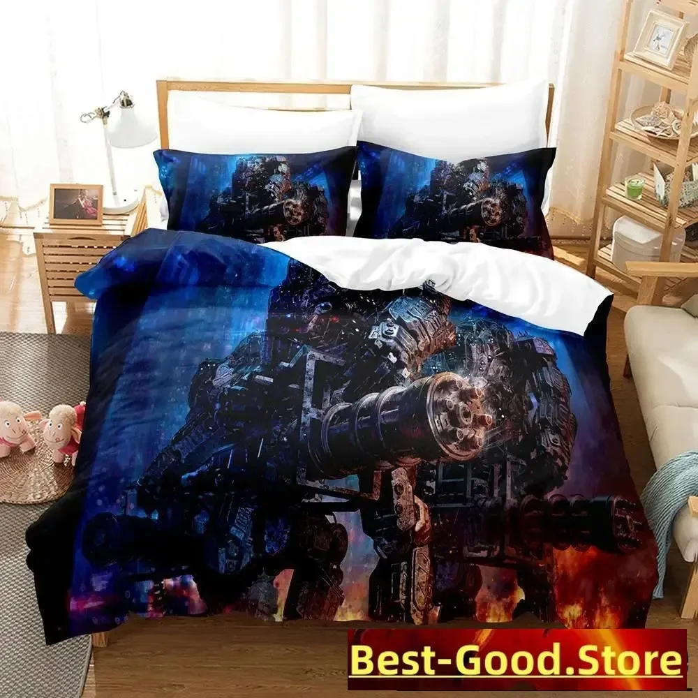 New Anime Robot Bedding Set Single Twin Full Queen King Size Bed Set Adult Kid Bedroom Duvet cover Sets 3D Print Bed Sheet Set