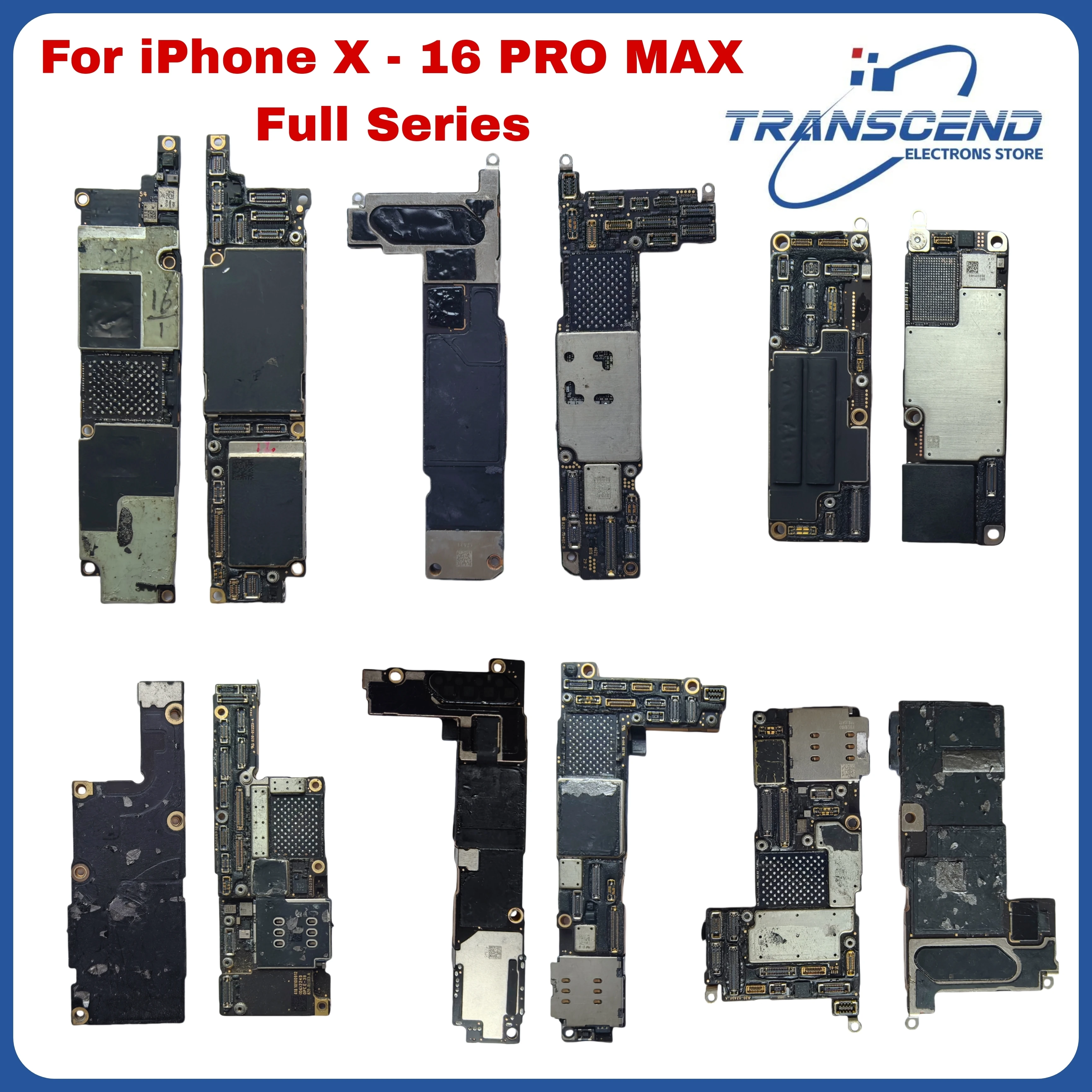 Spender Motherboard Für iPhone X XR XS 11 12 13 14 15 16 Pro Max Logic Board KEINE NAND Reparatur CPU Fähigkeiten Praxis Rückzug Power IC