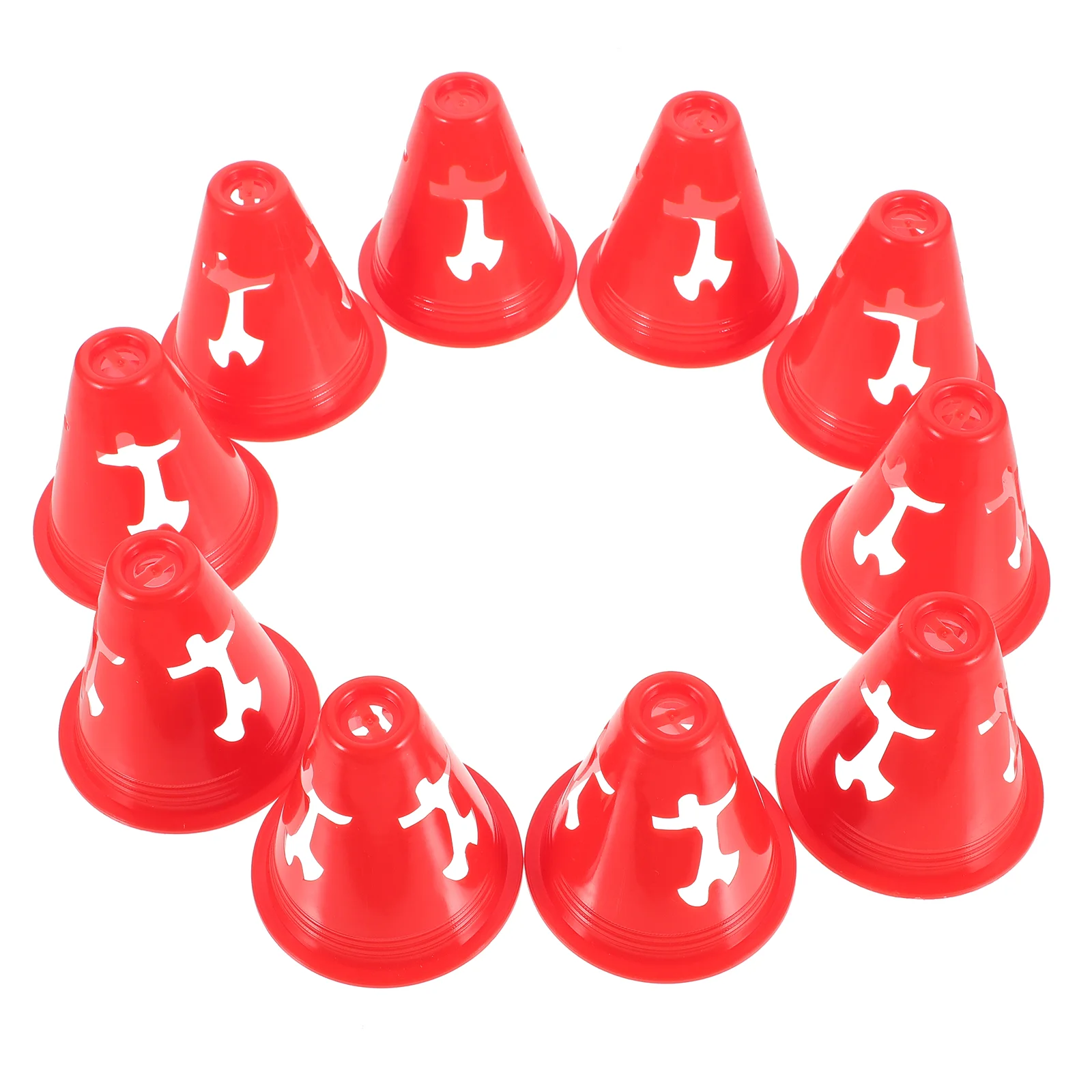 10 Pcs Training Marker Cones for Kids Sign Barrel Obstacle Soccer Mini Small Traffic Numbered