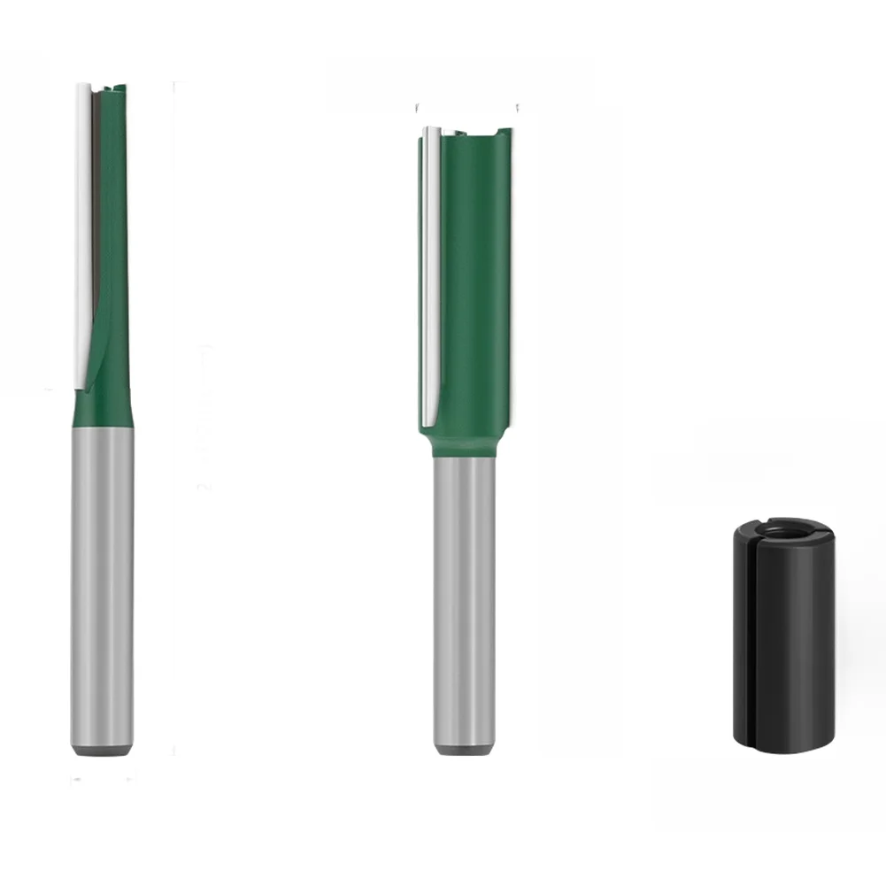 

1/4 Inch Shank Three Flute Straight Router Bit for Precision Routing and Edge Trimming in Workshop Environments
