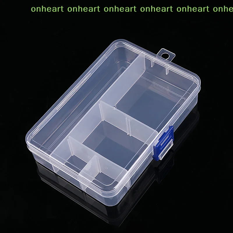 

[C]Transparent Plastic Storage Jewelry Box Compartment Adjustable Container For Beads Earring Ring Necklace Box For Jewelry Box