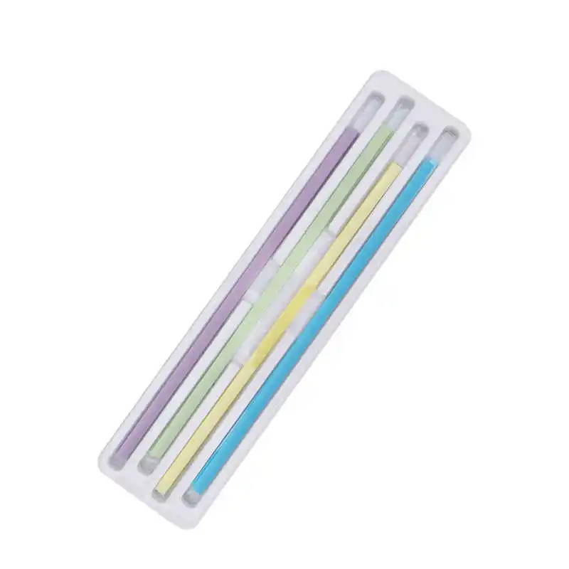 Tiras de pulido Dental de 4x150mm, 60 piezas, 4 colores, papel de lija de plástico resistente al desgaste, limas dentales portátiles