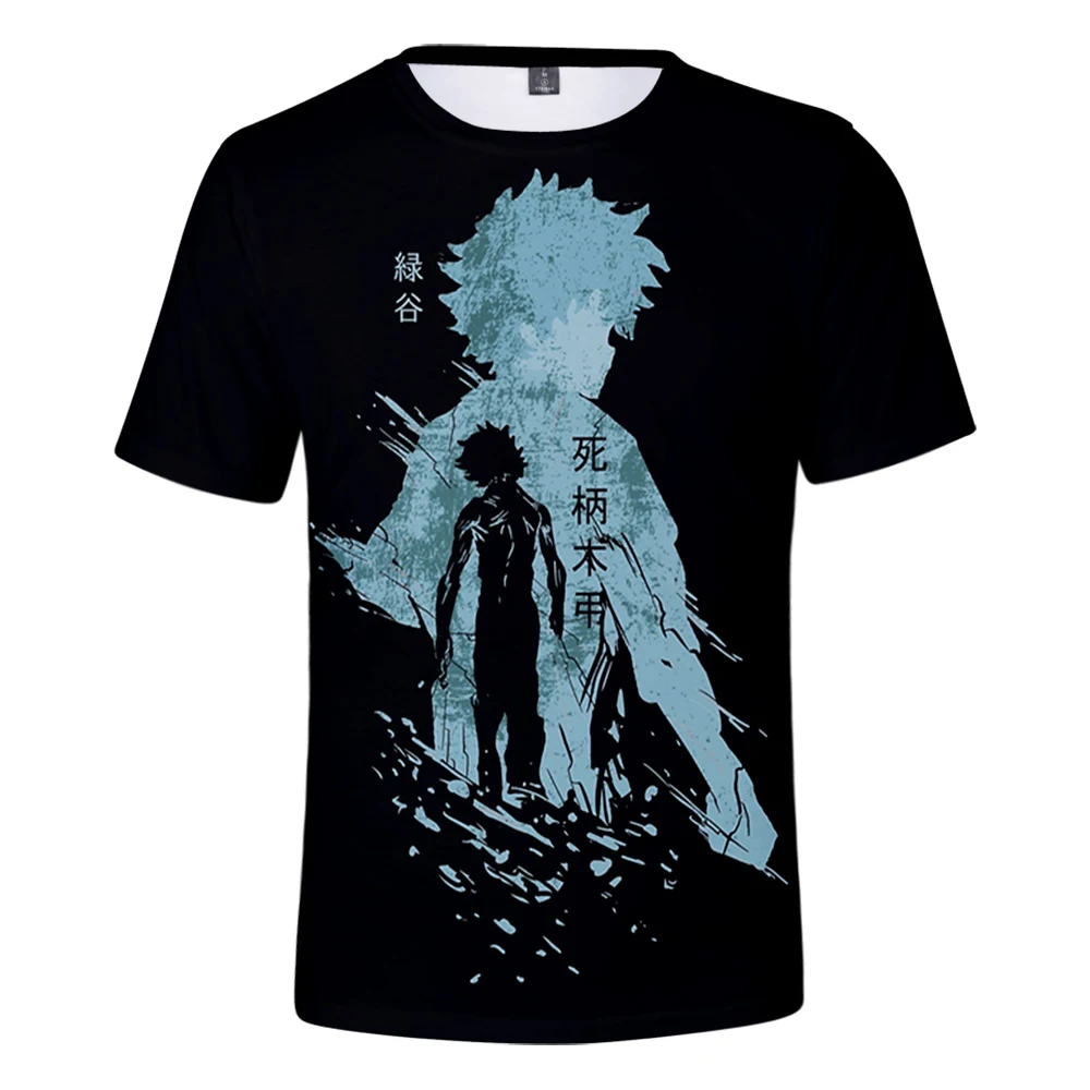 My Hero Academia Shigaraki Tomura 3D ฤดูใบไม้ผลิฤดูร้อน Preppy สไตล์ผู้ชาย/ผู้หญิง Street เสื้อผ้าเสื้อยืดอ่อนเยาว์ Retro นวัตกรรม