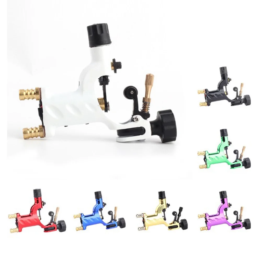 

Rotary Tattoo Motor Kit White Aluminum Alloy Silent Fast Rotation Low Vibration Adjustable Force Compatible with Standard Grips