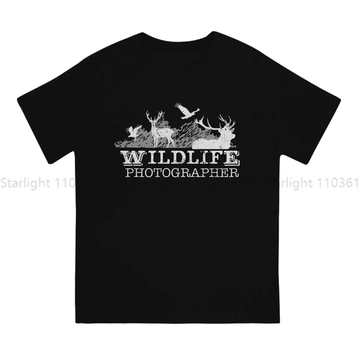 Photographer Camera Patent Newest TShirt for Men Wildlife Round Neck T Shirt Distinctive Gift Streetwear