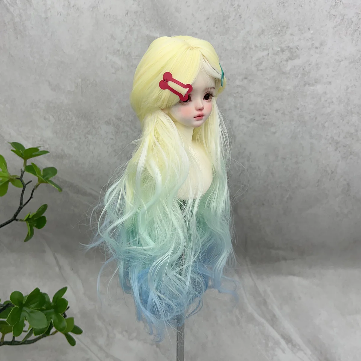 วิกผมตุ๊กตา BJD ขนาด 1/3 & 1/4 & 1/6 พร้อมหน้าม้า ผมยาวหยิก วิกผมสังเคราะห์สำหรับเด็กผู้หญิง อุปกรณ์แต่งหน้า DIY ชุดผมตุ๊กตา BJD