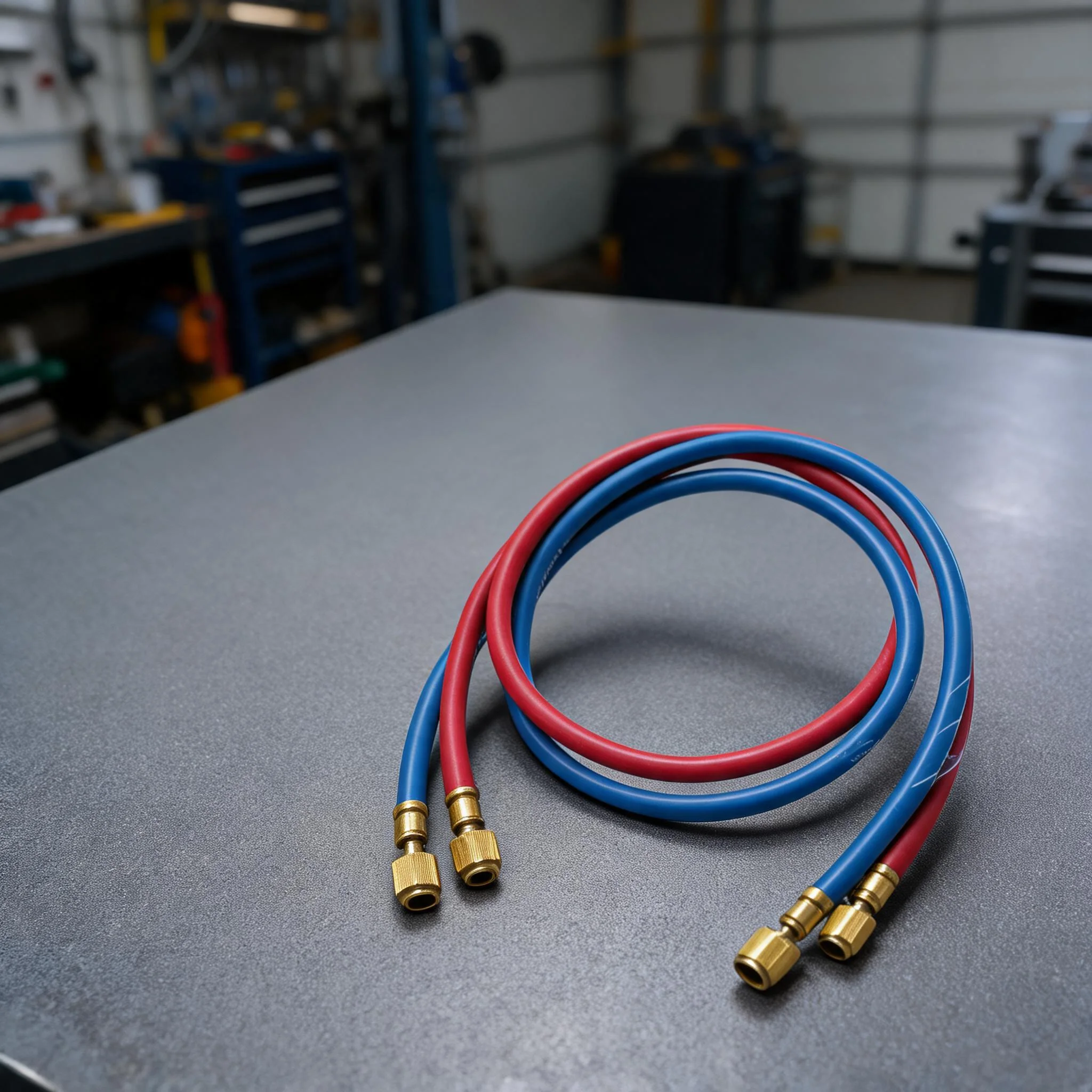 High Pressure Brass Charging Hose 1.4M 80KG Metric Inch AC Cooling Tube For Air Conditioner Refrigerant Line Set Repair Tool