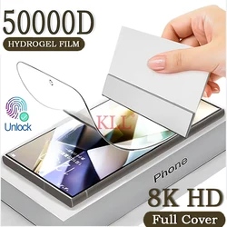 2-4pcs Full Cover Flexible Silicone Hydrogel Film For Samsung S24 Ultra S23 S22 S21 FE S20 S10 Note 20 10 Plus Screen Protector