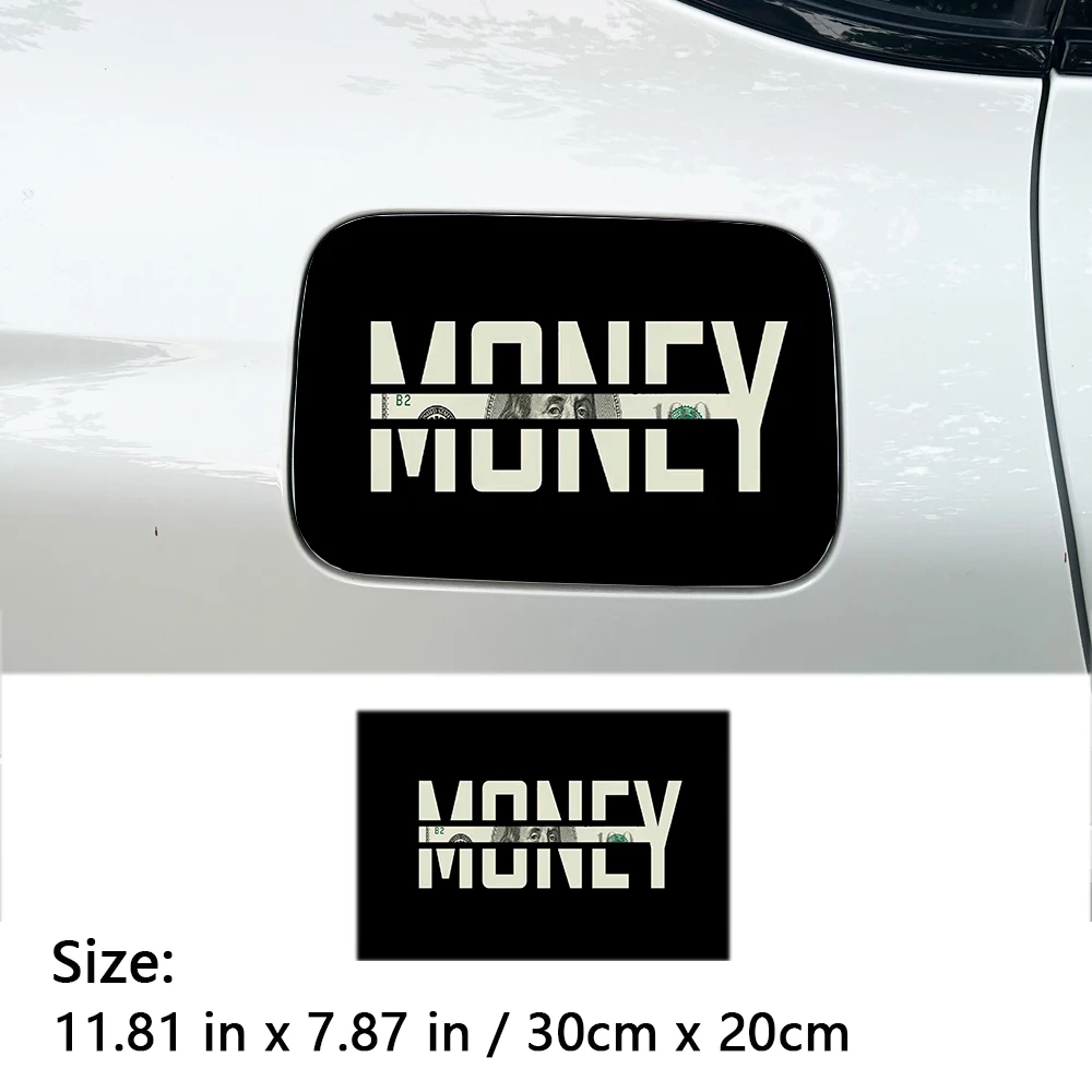 1 Piece MONER Word Car Fuel Tank Cap Sticker Sunscreen Decal Car Stickers view 2