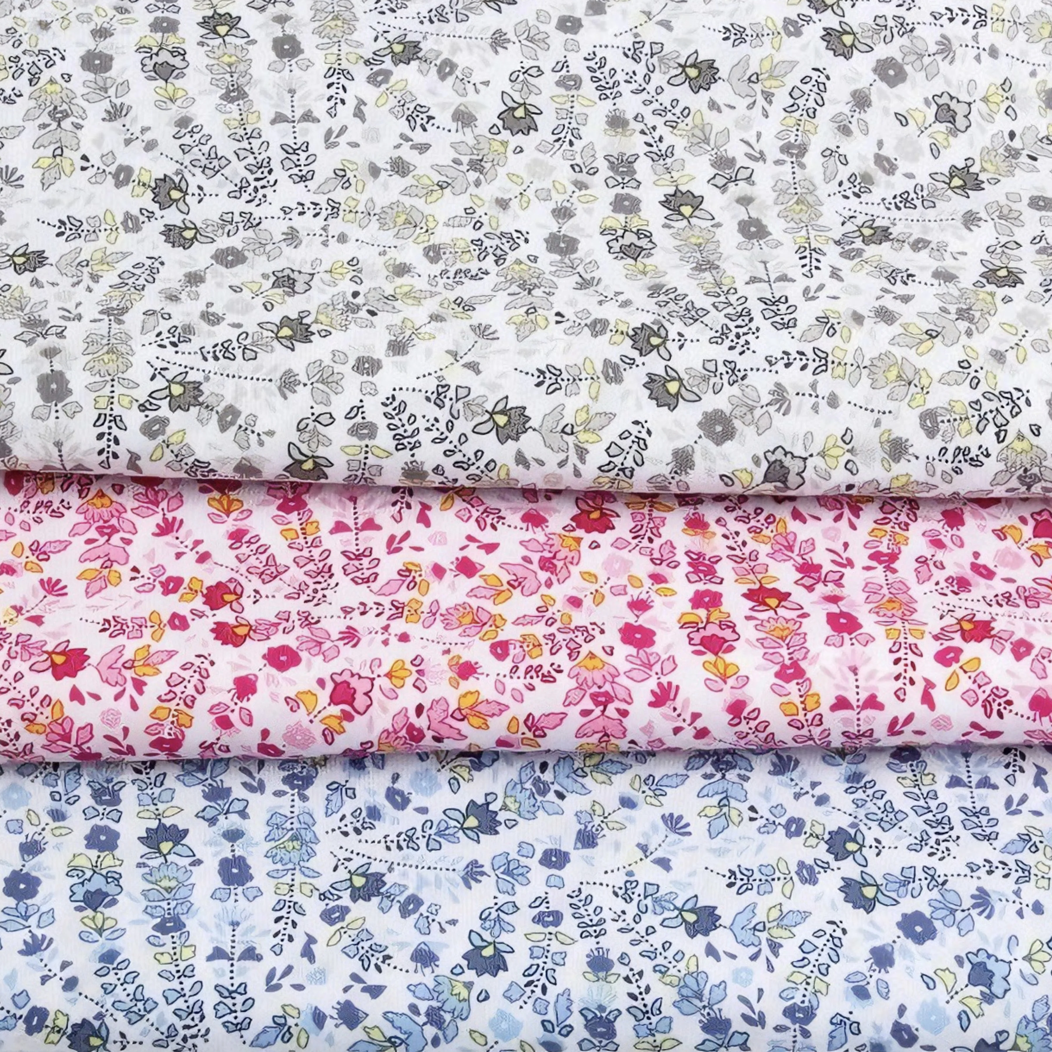 Vintage Floral Printed Fabric for Dressmaking Breathable Soft 100% Cotton for DIY Sewing Crafts Garment Home Textile Projects