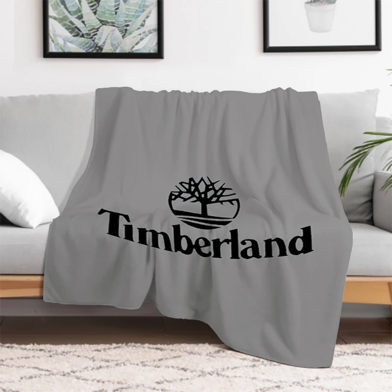 Famous Brand T-TimberlandS Logo Blanket Downy Sofas Blankets for Winter Warm Catnap Soft Plaid With Print Plead Cover King Lid