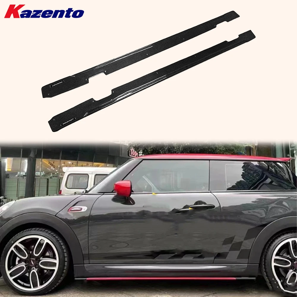 

For Mini Cooper F56 Carbon AG Style Body Kits Trim Side Skirts Extensions
